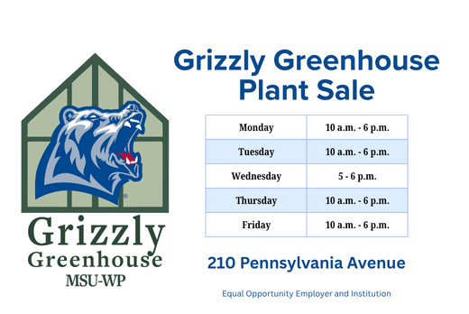 Grizzly Greenhouse Plant Sale